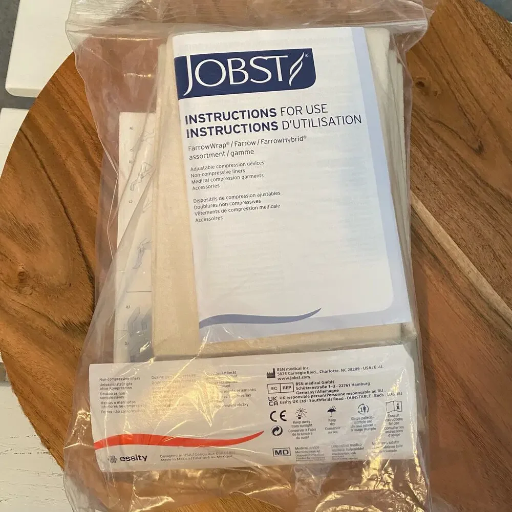 Jobst Farrowwrap Knee High Non Compressive Liner Lrg 76669-04 Soft Terry 3 Pack